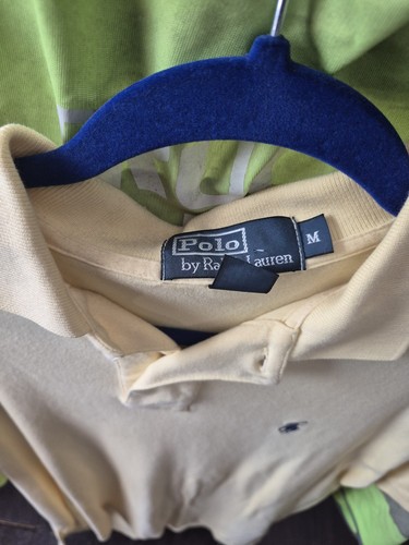 Polo Ralph Lauren Classic Fit Yellow Polo Shirt Sz Med Pre- Owned - Picture 2 of 4