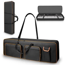 LIWSHWZ 88 Key Keyboard Case,Soft 88 key,53.94"x14.57"x6.69", Black Orange