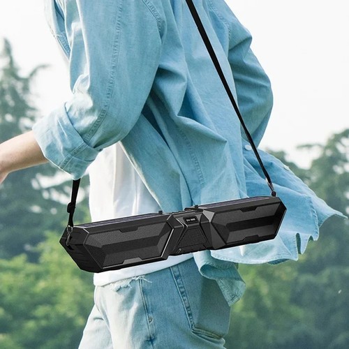 Haut-parleur solaire Bluetooth stéréo double antenne haut-parleur extérieur avec téléphone TF4213 - Photo 8/8