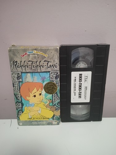 VTG Classic Rikki Tikki Tavi VHS Tape 1991 Orson Welles Narration Family Home En - Picture 3 of 3