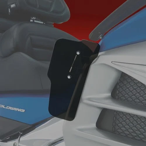 Deflector de viento inferior cromado Show - Smoke motocicleta bicicleta de calle 52-865L Foto 3 de 4