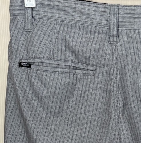 Pantalones cortos de tabla Billabong Platinum X para hombre 30 grises a rayas hidrostretch ** - Imagen 8 de 13
