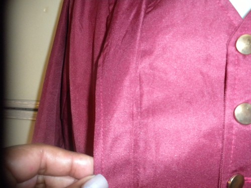 Item 1836 Connected Vest Top Long Maroon Cute top Small - Picture 14 of 15