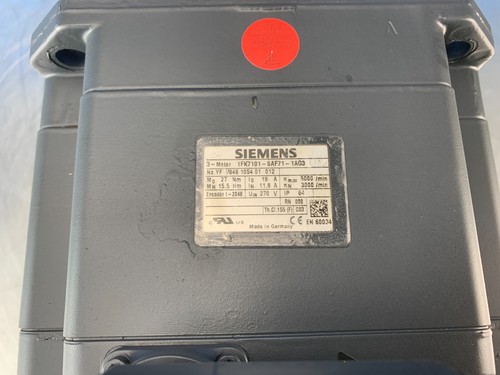 Servomotor 1FK7101-5AF71-1AG3, reacondicionado, 12 meses de garantía, entrega urgente - Imagen 5 de 5