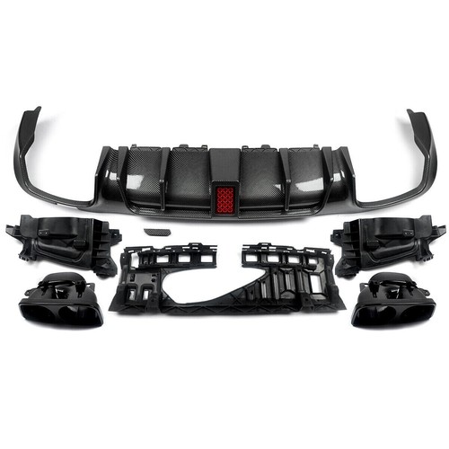 DIFUSOR DE PARACHOQUES TRASERO PARA MERCEDES BENZ CLASE E W213 AMG C63 ESTILO AMG BRABUS - Imagen 10 de 13
