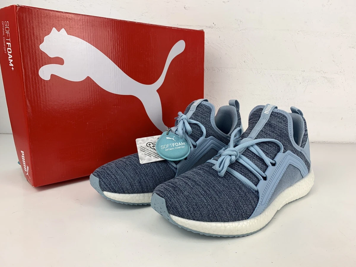 Puma Mega NRGY Heather Knit runners Women Shoes Sneak Blue NEW IN