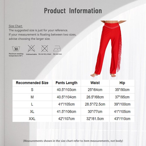 Women Dancewear Shiny Pants Yoga Trousers Practice Dance Flamenco Costume Tango - Picture 41 of 56
