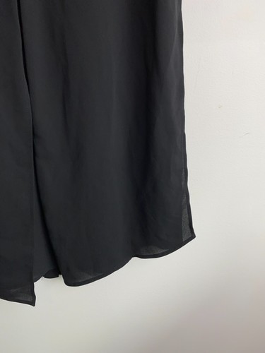 Cue Dress Womens Size 8 Black Button Up Sleeveless Tie V-Neck Flowy Comfy A-Line - Picture 10 of 16
