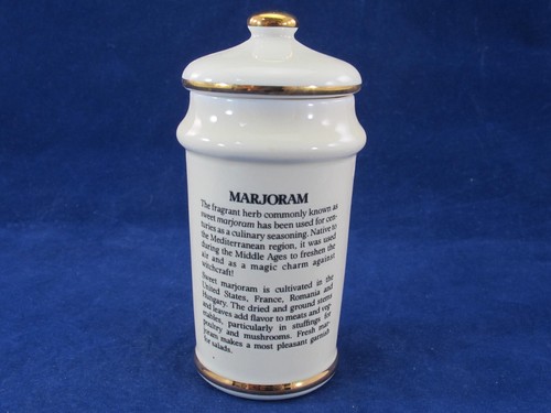 MI Hummel Gewürzglas Majoran 24K Goldrand leer wiederverwendbar 1987 Vintage - Bild 4 von 10