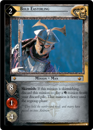 LOTR: Bold Easterling [Ungraded] The Hunters Lord of the Rings TCG Decipher - Picture 1 of 1