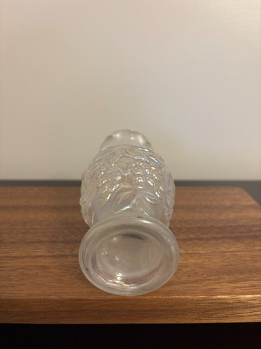 Imperial Clear Carnival Iridescent Glass Loganberry Small Bud Vase - Picture 8 of 9