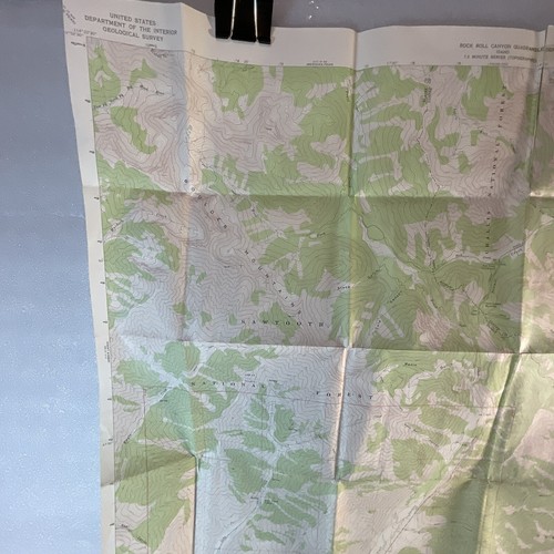 1967 Rock Roll Canyon Idaho US Quadrangle Map 48”x32” Sun Valley Hyndman - Bild 7 von 23