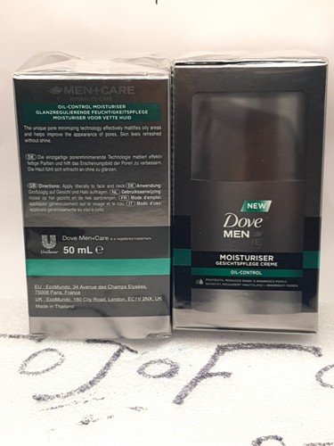 Dove Men +Care Moisturiser Oil-Control 50ml (Pack of 2) B15/H.IH/I.FA/6 - Picture 5 of 10