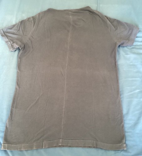T-shirt Messagerie uomo XL blu grafica frontale cotone italiano - Foto 4 di 5