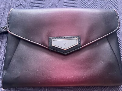 #ad Simply Vera by Vera Wang Clutch Handbag Wristlet Purse Red Black Ombre Design
