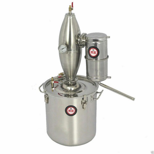 Moonshine Still Herb Essential Oil Brew Kit Alcohol Water Wine Distiller 10~70L - Picture 16 of 24