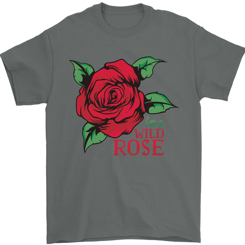 Soy Una Camiseta De Hombre Wild Rose 100% Algodón - Imagen 6 de 12