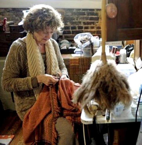 One of a Kind Handwoven Long Dress  by Judi Gaston Appalachian Weaver - Picture 2 of 3