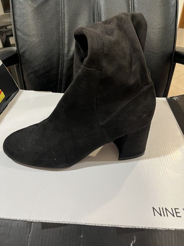 Nine West Over the Knee Boots Women's Size 7.5M Black Yanie2 Chunky Heel New - Picture 3 of 4