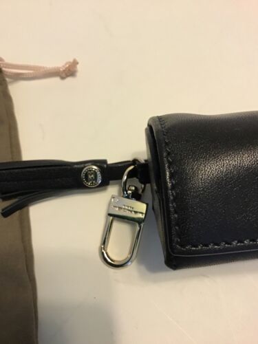 LANCEL PARIS LIPSTICK HOLDER / KEY CHAIN NEW LEATHER - Picture 4 of 11