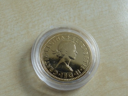 Elizabeth II Threepence, Farthing ... or Crown Choose Plated or Enamelled Gilt - Picture 46 of 96