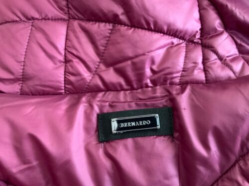 XS Purple Bernardo Neo Active Double Up EcoPlume Insulated Hooded Puffer Jacket - Picture 4 of 7