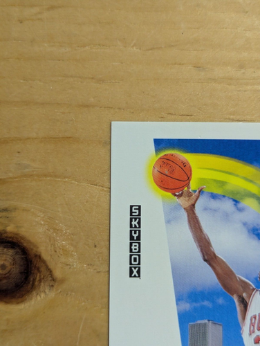 Tarjeta Skybox 1991-92 baloncesto Michael Jordan Skymaster #583 Bulls - Imagen 2 de 6