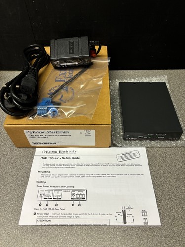 Extron HAE 100 4K HDMI Audio De-Embedder Extractor 60-1542-01 - Picture 1 of 5