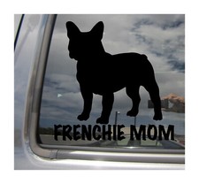 Black Frenchie Mom - French Bulldog Mama Mother Car Vinyl Decal Sticker 50005