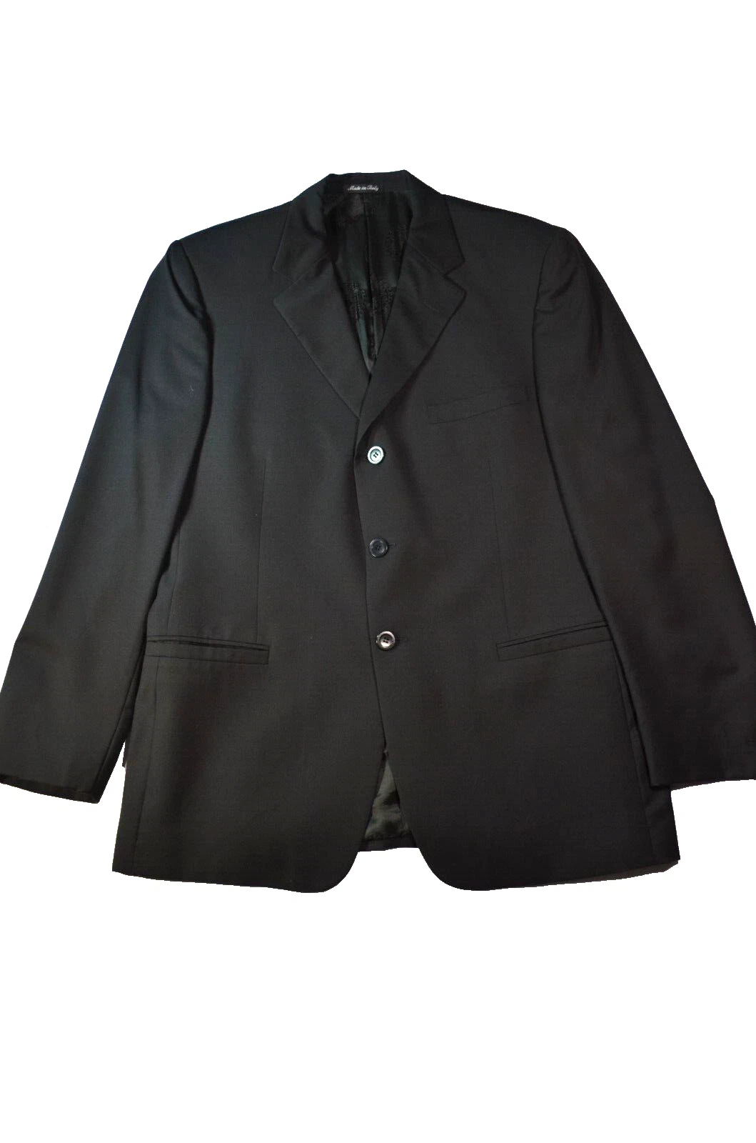 Giacca tuta Versace Classic V2 Lana Uomo Foderata Nera Made in Itay 46 petto