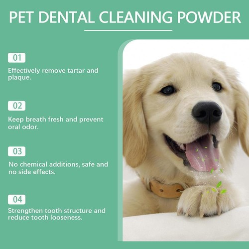 Teeth Cleaning Powder For Dogs, Dental Cleaning Powder Tartar-Remover-- U1A5 - Picture 11 of 18