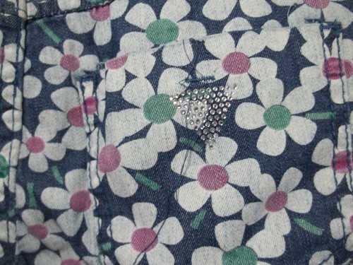 GUESS Girls Shorts Floral Printed Denim Everyday Shorts SZ 10 - Picture 3 of 3