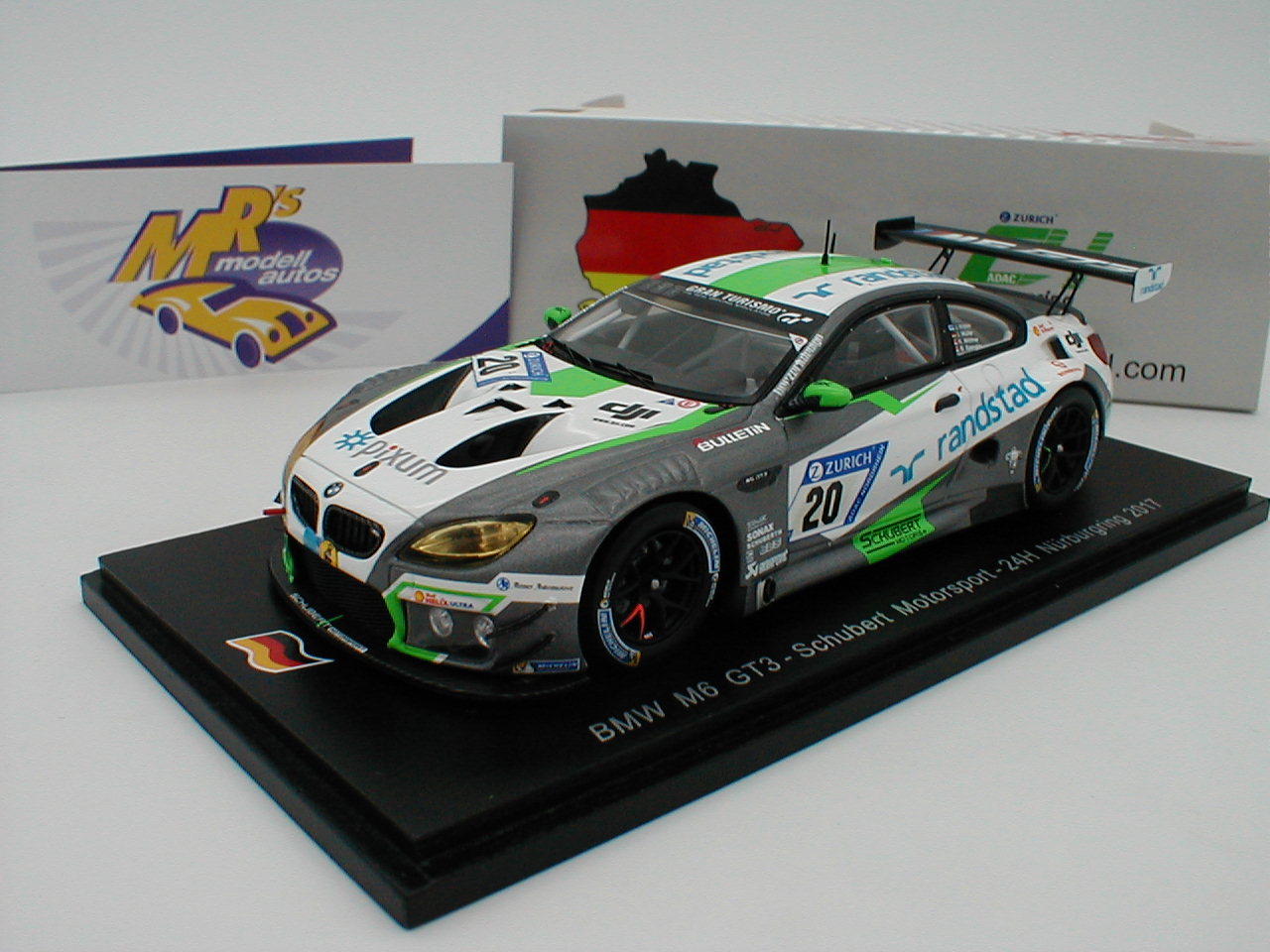 Spark sg364-BMW m6 gt3 nº 20 24h nurburgring 2017 Jörg Müller 1 43 nuevo Spark sg364-BMW m6 gt3 nº 20 24h nurburgring 2017 Jörg Müller 1 43 nuevo