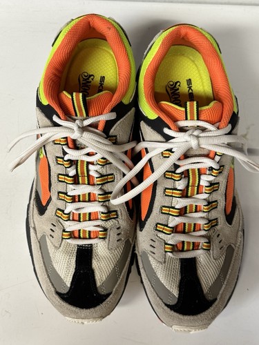 Skechers Snoop Dogg Stamina-SNOOP 91 Gray Orange Shoes Mens 11 - Picture 5 of 10