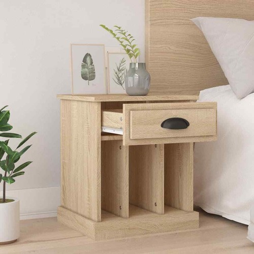 vidaXL Bedside Cabinets 2 pcs Sonoma Oak 43x36x50 cm - Picture 3 of 11