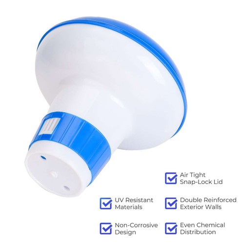 5" Floating Swimming Pool Chlorine Dispenser Pool Floating Chemical Dispenser - Picture 8 of 10