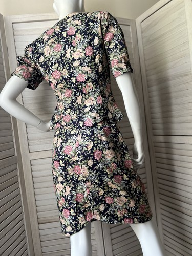 Vintage Laura Ashley Cotton Skirt Suit Size 8 - Picture 2 of 10