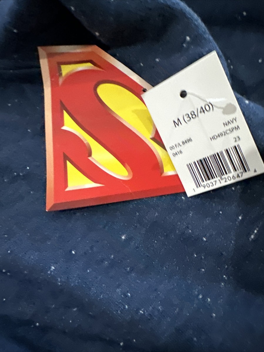 Superman Logo Full Zip Hoodie Unisex M Blue DC Comics New | eBay