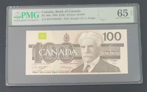 Canada, 100 Dollars, 1988, UNC, p99d - Picture 1 of 2