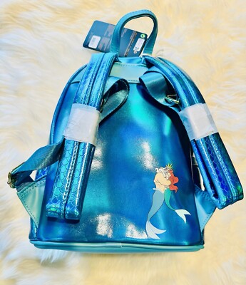 NEW LE 324* Loungefly King Triton Sequin Mini Backpack | eBay display picture 1