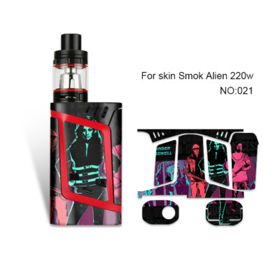 Aufkleber für Smok Alien 220W Akkuträger, Mod, Skin, Wrap, Sticker, Folie, W2/21