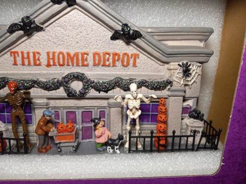 HALLOWEEN VILLAGE Home Depot Store INFERNO SKELLY Lighted 2023 NEW - Picture 7 of 15