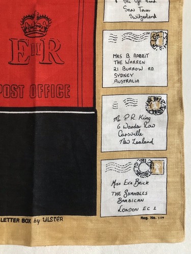 Elizabeth 11 Postbox London Geschirrtuch Leinen Briefkasten von Ulster - Bild 4 von 12