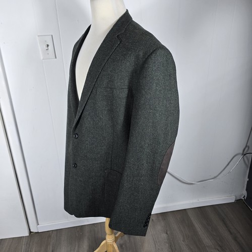 Cappotto sportivo Linea Uamo uomo 52L colore verde misto lana poli S80 - Foto 11 di 23
