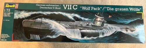 VIIC Wolf Pack German Submarine, Revell, #05015, Sealed Inner Packaging - Picture 1 of 2