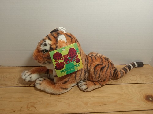 Peluche tigre amici della giungla Kelly Toys vintage 2000 nuovo con etichetta - Foto 1 di 13