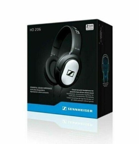 Nuove cuffie Sennheiser HD 206 stereo dinamiche chiuse auricolari */ - Foto 5 di 13