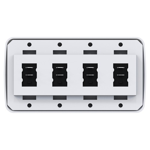 Single 4 Gang On-Off 12 volt White Light Switch - RV Camper Trailer Marine Boat - Bild 3 von 11