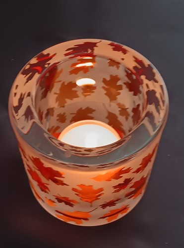 PartyLite " BLÄTTERFESTIVAL " Votiv & Teelichthalter- ca. 8 x 8cm, NEU OVP TOP** - Bild 7 von 8