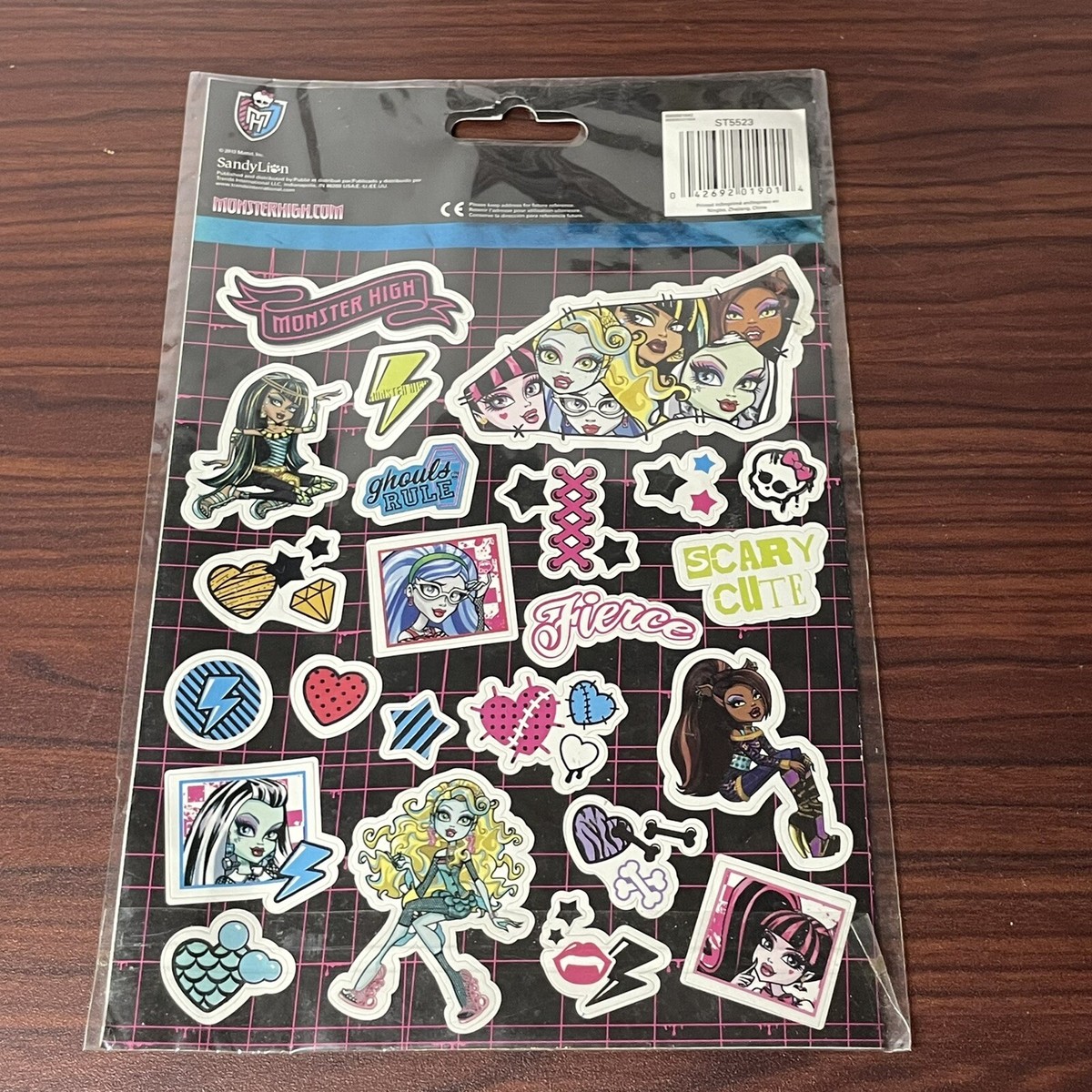 Monster High Stickers 2packs (2 Sheets Per Pack) (2012